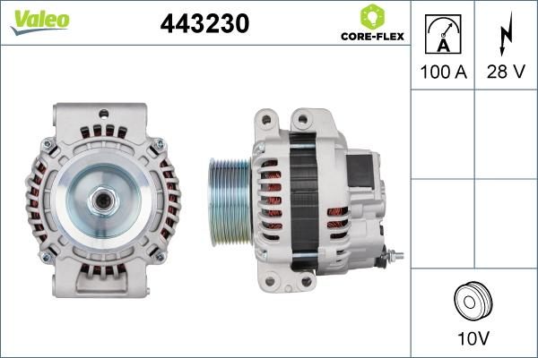 VALEO 443230 - Generator / Alternator aaoparts.ro