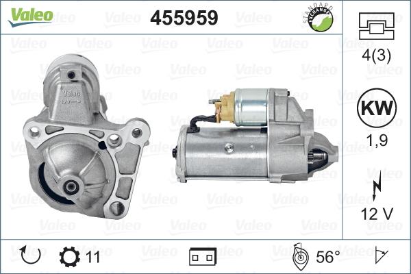 Valeo 455959 - Starter aaoparts.ro