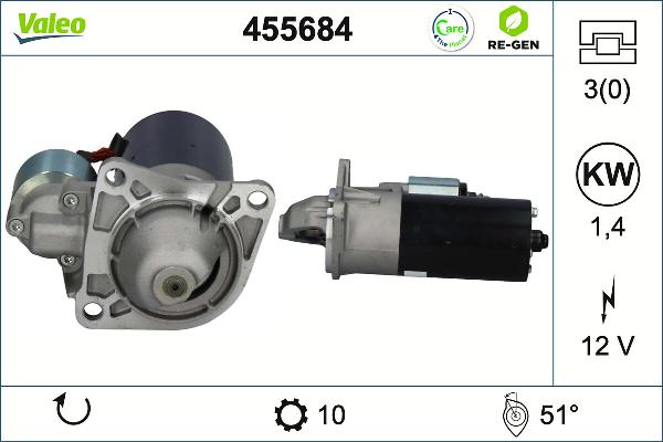 VALEO 455684 - Starter aaoparts.ro