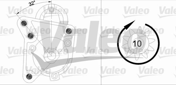 Valeo 455738 - Starter aaoparts.ro