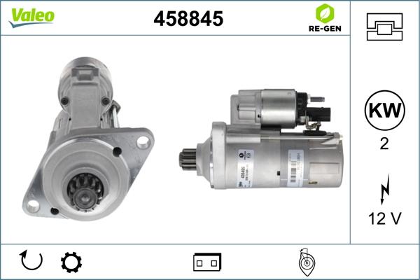 Valeo 458845 - Starter aaoparts.ro