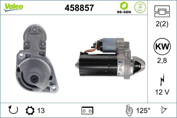 Valeo 458857 - Starter aaoparts.ro