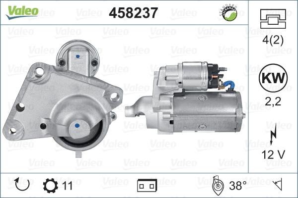 Valeo 458237 - Starter aaoparts.ro