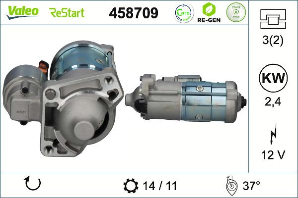 VALEO 458709 - Starter aaoparts.ro