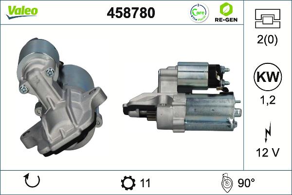VALEO 458780 - Starter aaoparts.ro
