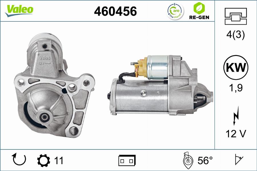 Valeo 460456 - Starter aaoparts.ro