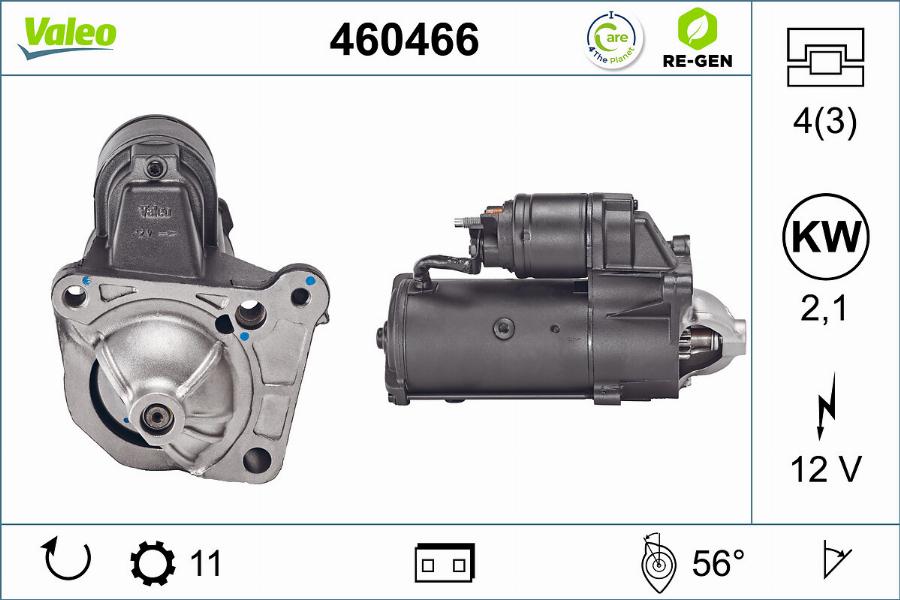 Valeo 460466 - Starter aaoparts.ro