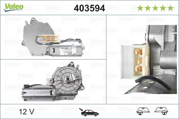 Valeo 403594 - Motor stergator aaoparts.ro