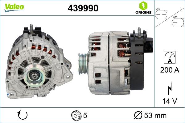 VALEO 439990 - Generator / Alternator aaoparts.ro