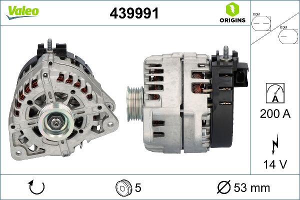 VALEO 439991 - Generator / Alternator aaoparts.ro