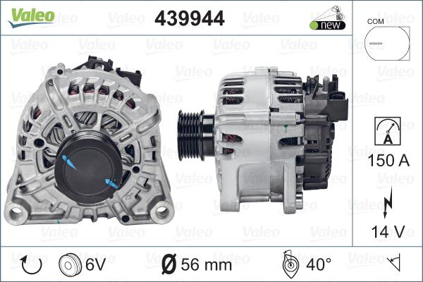 Valeo 439944 - Generator / Alternator aaoparts.ro