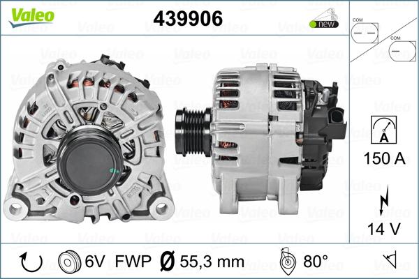 Valeo 439906 - Generator / Alternator aaoparts.ro