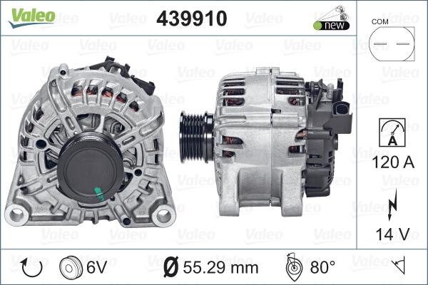 Valeo 439910 - Generator / Alternator aaoparts.ro