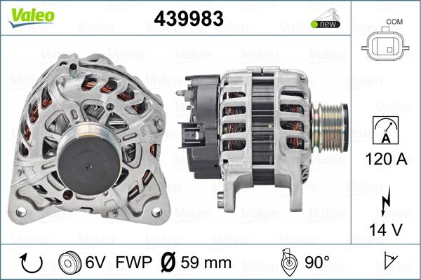 Valeo 439983 - Generator / Alternator aaoparts.ro