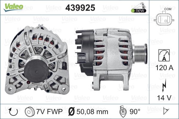 Valeo 439925 - Generator / Alternator aaoparts.ro