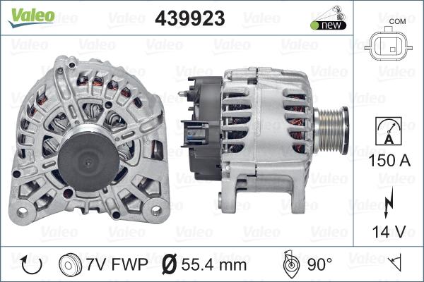 Valeo 439923 - Generator / Alternator aaoparts.ro