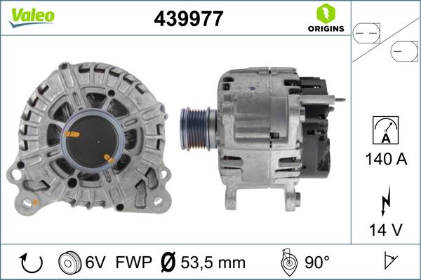 Valeo 439977 - Generator / Alternator aaoparts.ro