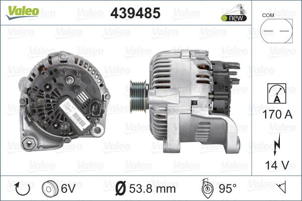 Valeo 439485 - Generator / Alternator aaoparts.ro