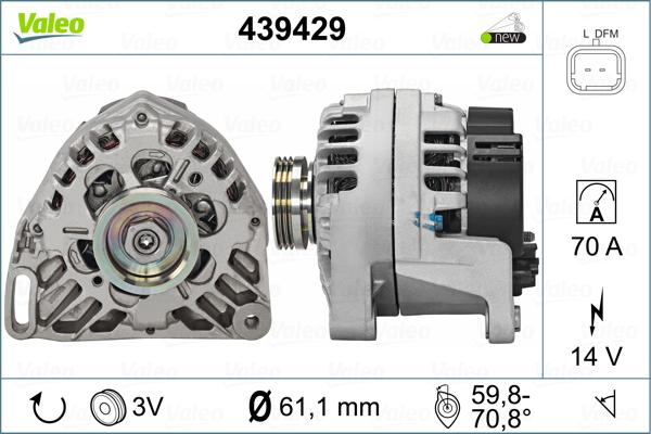 Valeo 439429 - Generator / Alternator aaoparts.ro