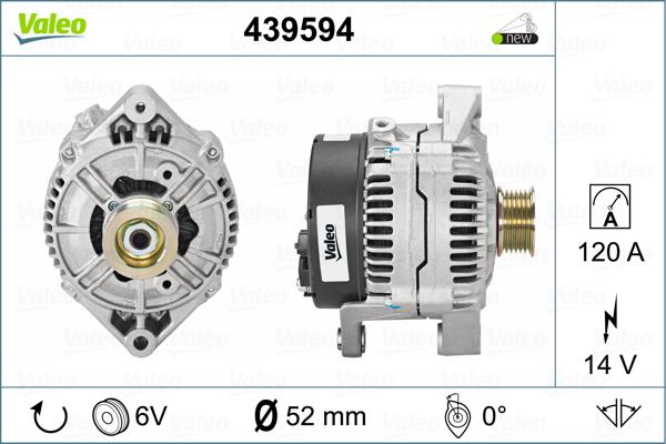 Valeo 439594 - Generator / Alternator aaoparts.ro
