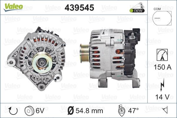 Valeo 439545 - Generator / Alternator aaoparts.ro