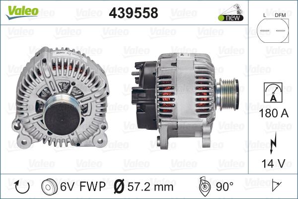 Valeo 439558 - Generator / Alternator aaoparts.ro