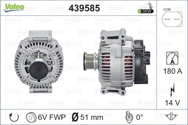 Valeo 439585 - Generator / Alternator aaoparts.ro