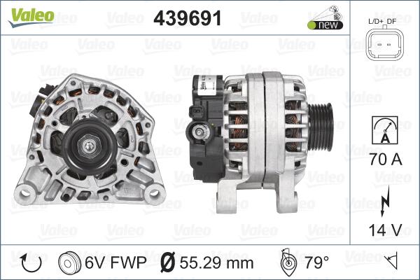 Valeo 439691 - Generator / Alternator aaoparts.ro