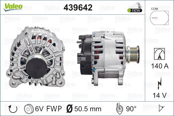 Valeo 439642 - Generator / Alternator aaoparts.ro