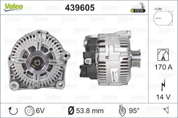 Valeo 439605 - Generator / Alternator aaoparts.ro