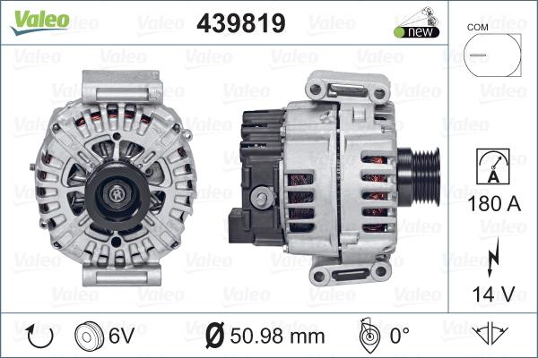 Valeo 439819 - Generator / Alternator aaoparts.ro