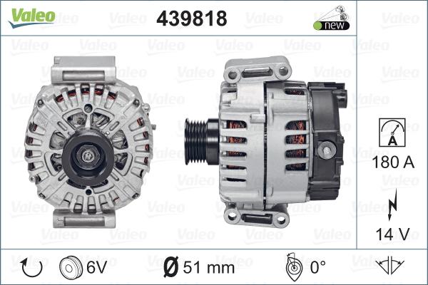 Valeo 439818 - Generator / Alternator aaoparts.ro