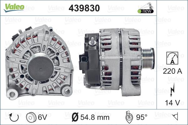 Valeo 439830 - Generator / Alternator aaoparts.ro