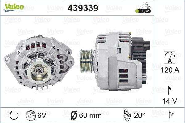 Valeo 439339 - Generator / Alternator aaoparts.ro