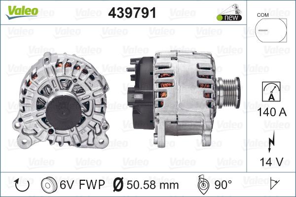 Valeo 439791 - Generator / Alternator aaoparts.ro