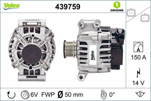 VALEO 439759 - Generator / Alternator aaoparts.ro