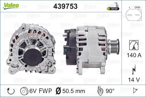 Valeo 439753 - Generator / Alternator aaoparts.ro