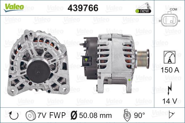 Valeo 439766 - Generator / Alternator aaoparts.ro