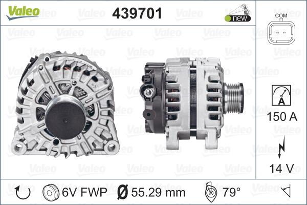 Valeo 439701 - Generator / Alternator aaoparts.ro