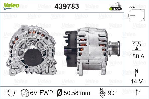 Valeo 439783 - Generator / Alternator aaoparts.ro