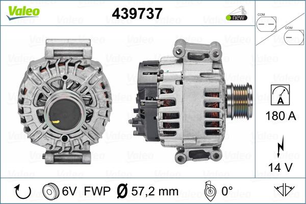 Valeo 439737 - Generator / Alternator aaoparts.ro