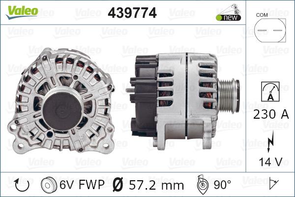 Valeo 439774 - Generator / Alternator aaoparts.ro