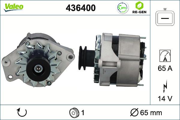 VALEO 436400 - Generator / Alternator aaoparts.ro