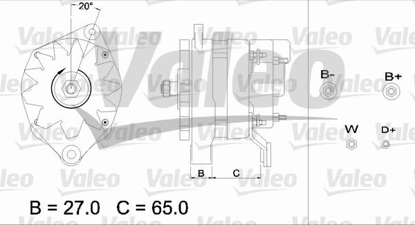 Valeo 436663 - Generator / Alternator aaoparts.ro