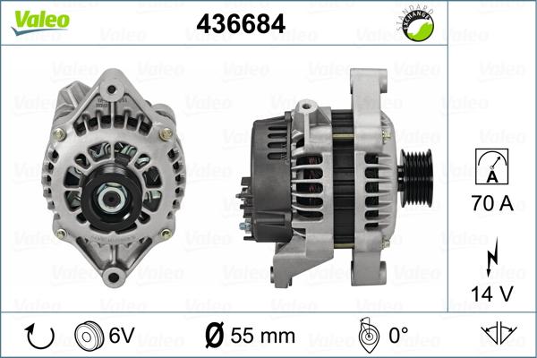 Valeo 436684 - Generator / Alternator aaoparts.ro