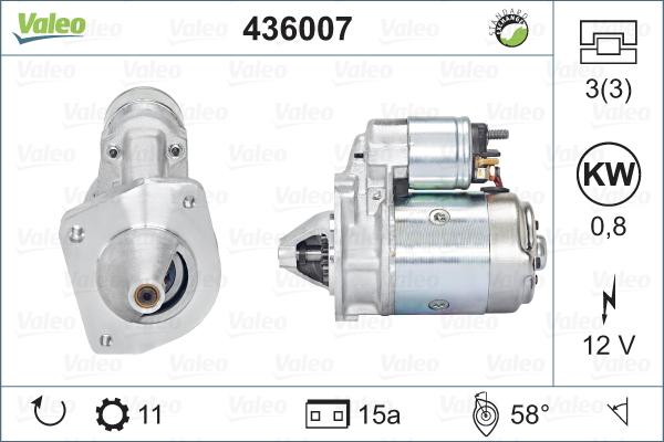Valeo 436007 - Starter aaoparts.ro