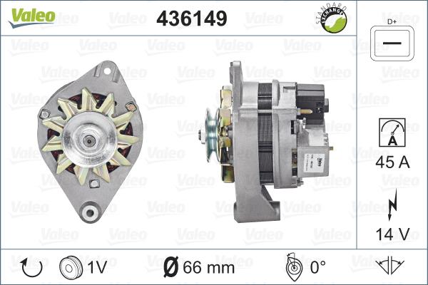 Valeo 436149 - Generator / Alternator aaoparts.ro