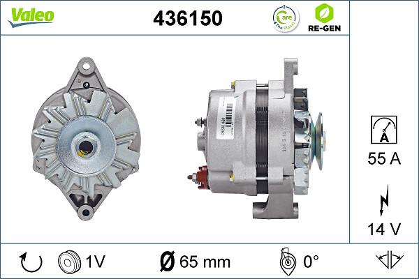VALEO 436150 - Generator / Alternator aaoparts.ro
