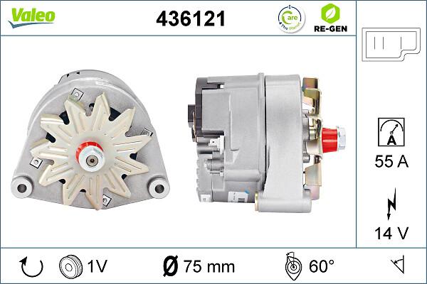 VALEO 436121 - Generator / Alternator aaoparts.ro
