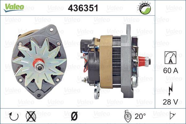 VALEO 436351 - Generator / Alternator aaoparts.ro